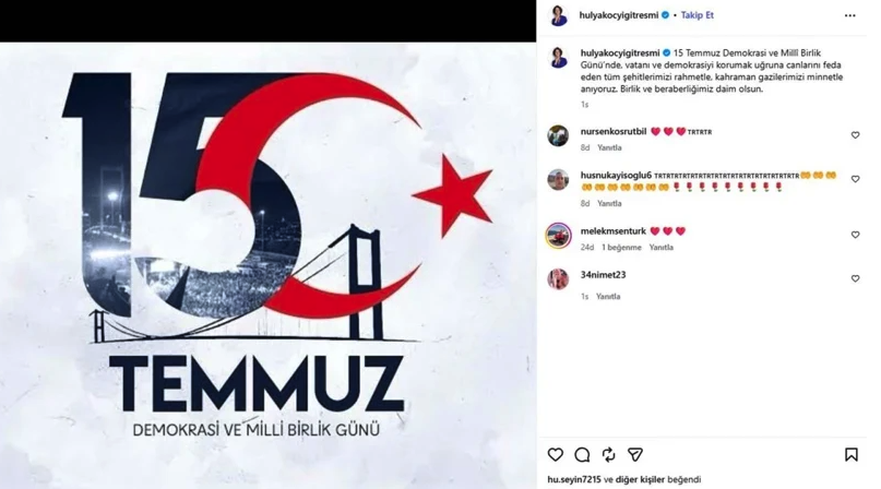 Sosyal medya bu listeyi konuşuyor! 15 Temmuz'da hangi ünlü ne paylaştı, kim sessiz kaldı? - Resim: 1