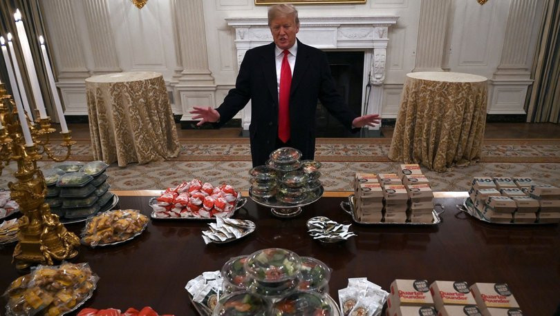 Trump’tan misafirlerine büyük ayıp pizza ve hamburger yedirdi - Resim: 4