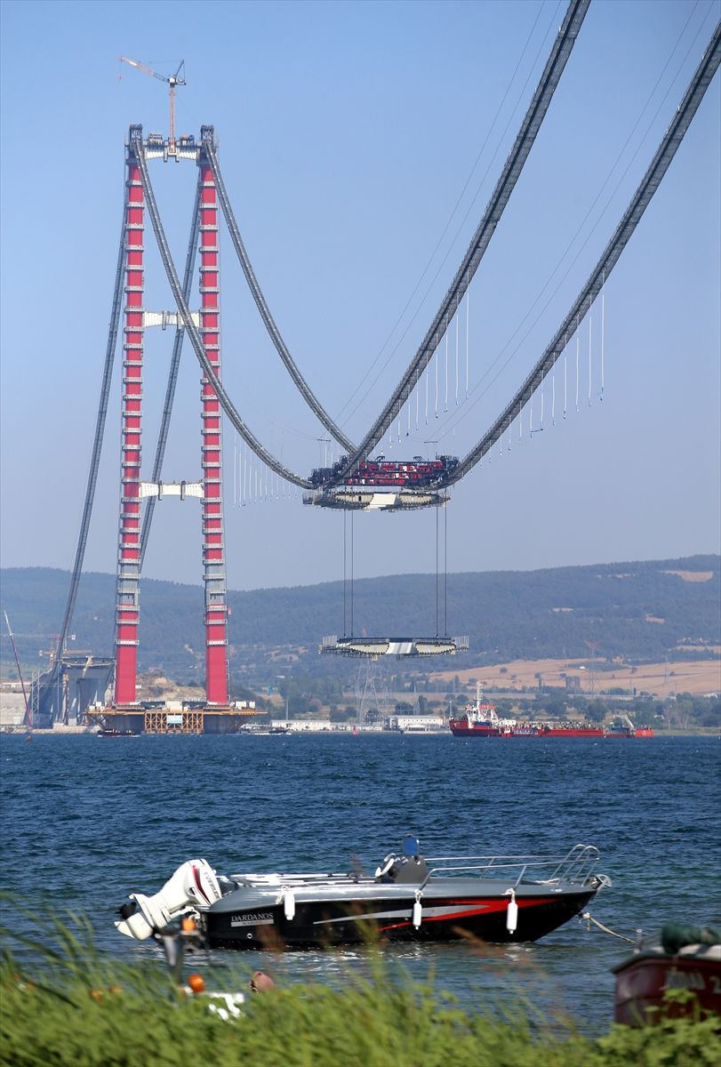 1915 Çanakkale Köprüsü'nde son durum: 3. tabliye montajına başlandı - Resim: 4