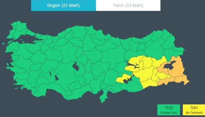 13 il için kırmızı uyarı, kuvvetli yağış, kar ve fırtınaya dikkat!  Hafta sonu hava nasıl olacak? - Resim: 4