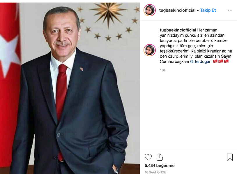 Tuğba Ekinci çok güzel olacak diyenlere taktı Erdoğan'dan özür diledi! - Resim: 2