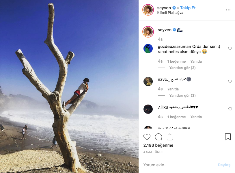 Avlu dizisinde yıldızı Selen Seyven ağaca çıkıp poz verdi! Hayranları şaşırdı - Resim: 2
