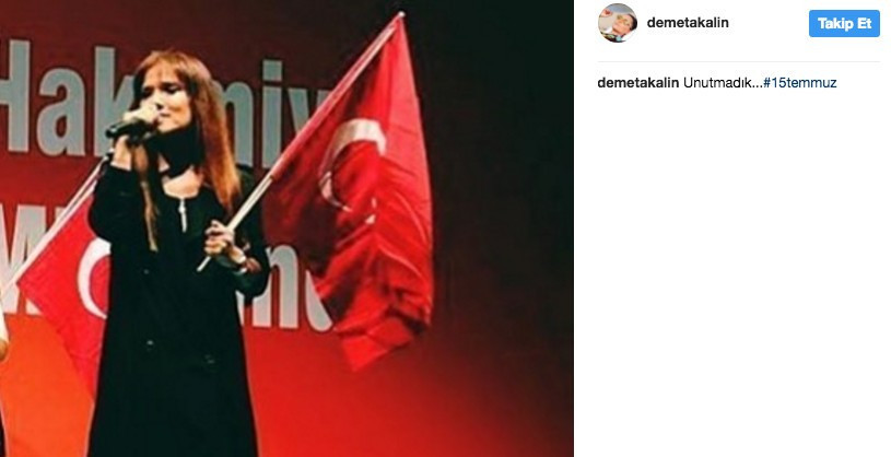 Demet Akalın'ın isyan dolu 15 Temmuz paylaşımı! - Resim: 1