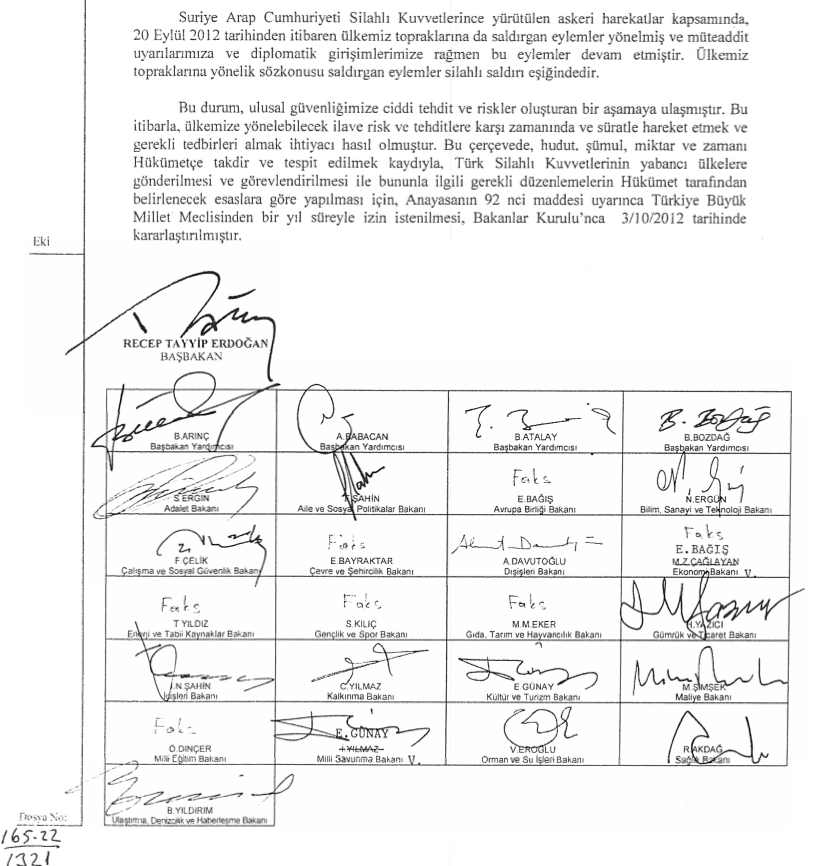 İşte savaş tezkeresinin tam metni! - Resim: 2