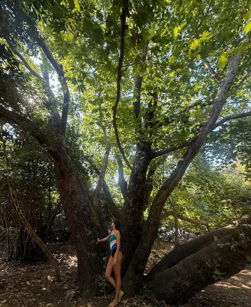 Uzak Şehir'in Pakizesi mayo ile ağaçtan paylaştı! Notu gönderme mi dedirtti... - Resim: 3