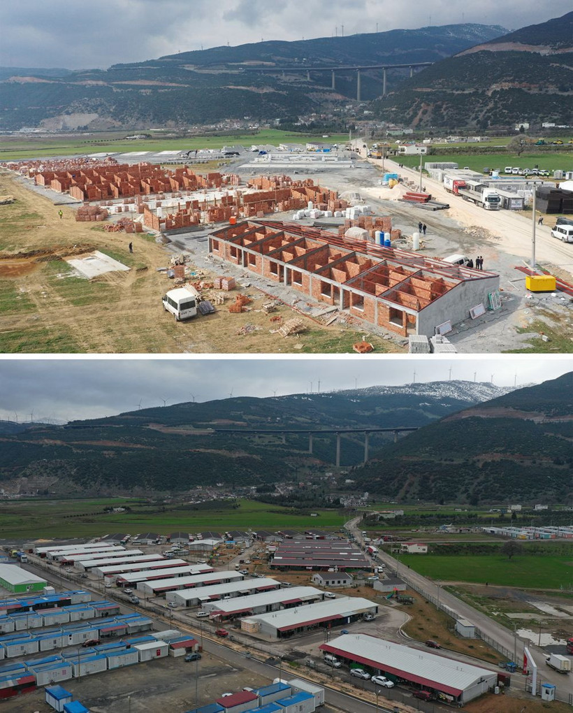 Afetin 1. yılında Nurdağı ve İslahiye! Binalar yerle bir oldu geride boş meydanlar kaldı - Resim: 1