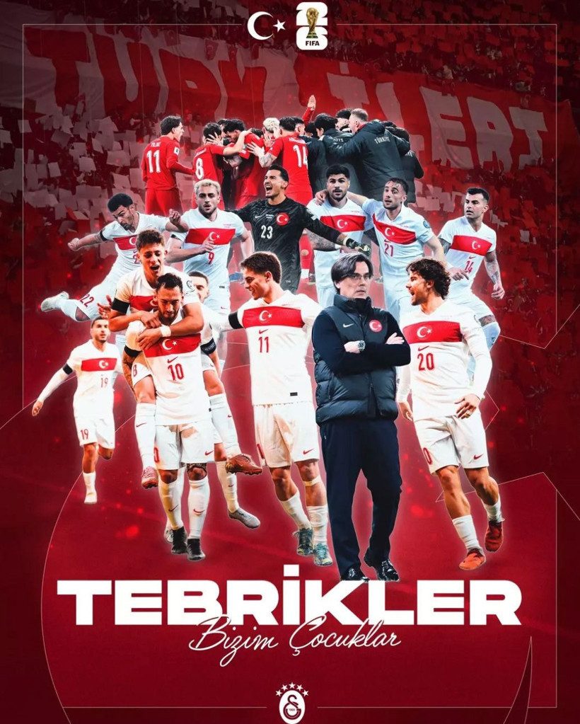 Galatasaray'ın milli takım için yaptığı tebrik paylaşımı olay oldu - Resim: 4