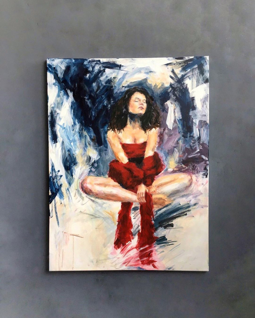 Memeleriyle resim yapan genç kız gören herkesi hayrete düşürdü - Resim: 2