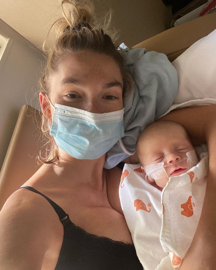 Casey Goode'nin yeni doğan bebeği hastane görevlisinden korona kaptı - Resim: 3