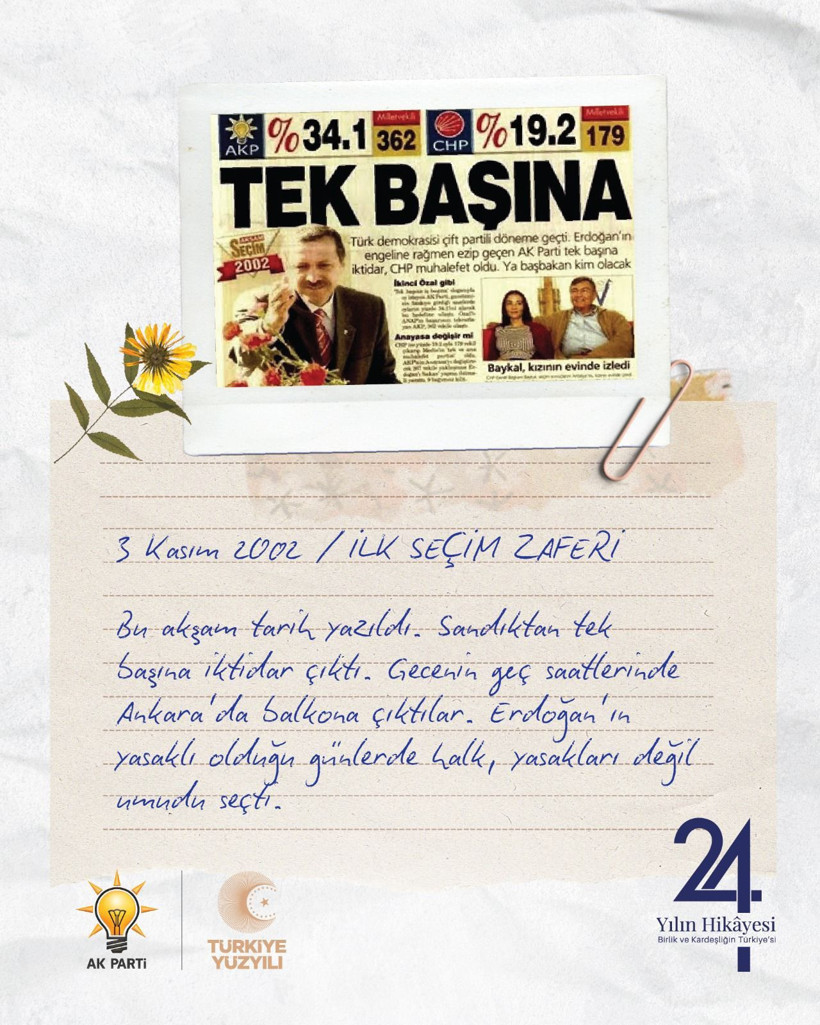 AK Parti’den kuruluş yıl dönümünde duygulandıran #BirlikteYazdık paylaşımı - Resim: 3