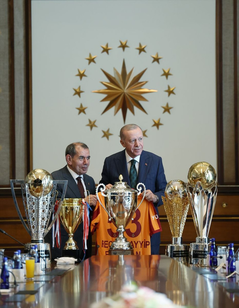 Cumhurbaşkanı Erdoğan, Süper Lig şampiyonu Galatasaray'ı kabul etti - Resim: 2