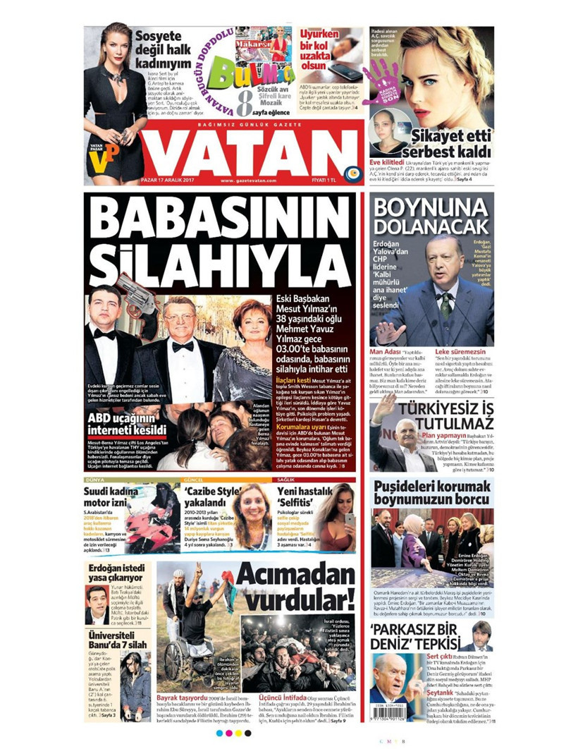 Gazete manşetleri Sözcü - Fanatik - Hürriyet 17 Aralık 2017 - Resim: 4