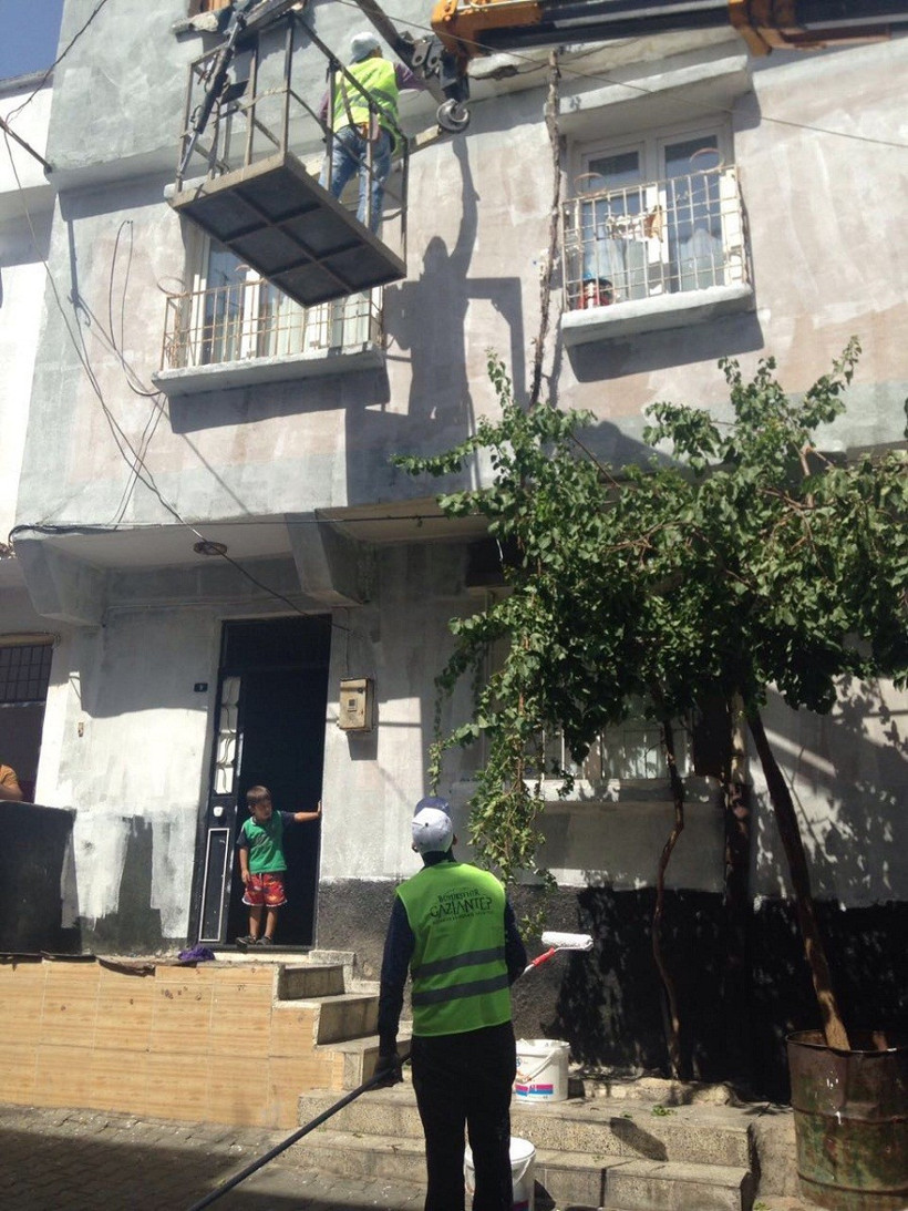 Gaziantep patlamasında hasar gören yerler onarılıyor - Resim: 3