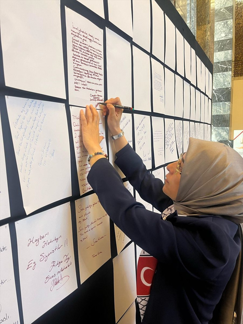 Milletvekilleri el yazılarıyla Filistin'e destek mesajları yazdı! İşte Meclis'teki panoda yer alan o mesajlar... - Resim: 2