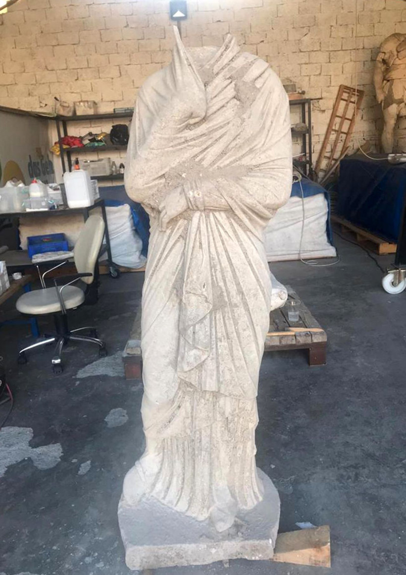 Antalya'da 2020 yılının ilk heykeli bulundu! 1700 yıllık eser kazıda ortaya çıktı - Resim: 3