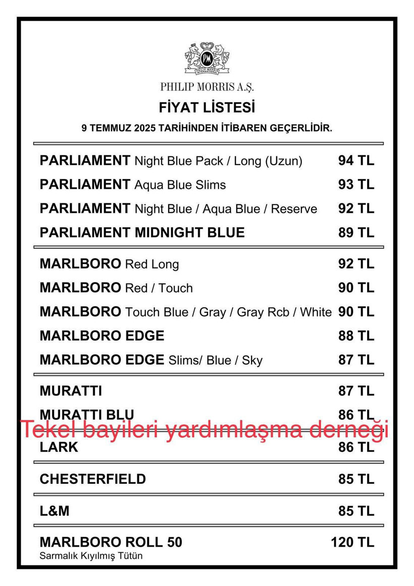 Sigaraya zam geldi zamlı Marlboro ve Parliament, Winston, Kent kaç lira oldu - Resim: 4