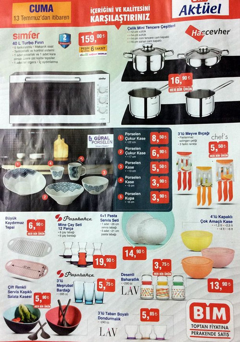 BİM 13 Temmuz fırsatlar yeni aktüel katalog - Resim: 3