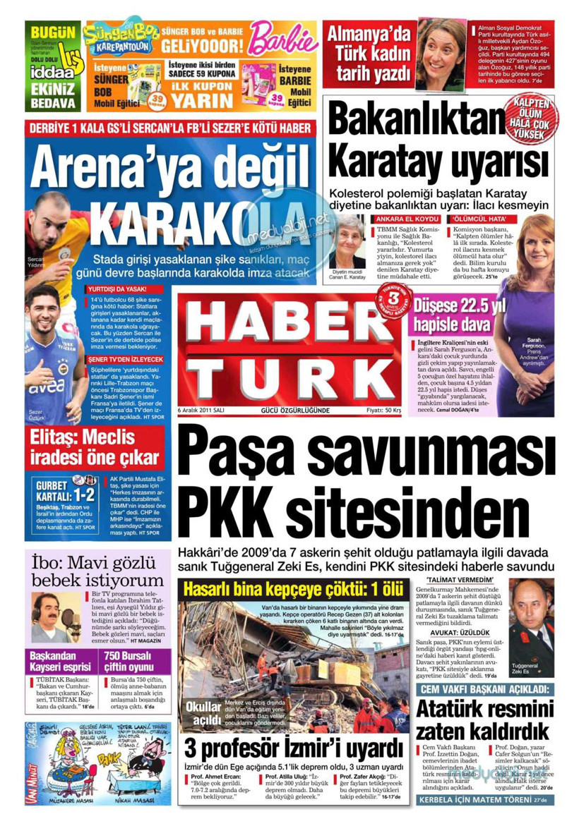 Günün en çarpıcı gazete manşetleri - Resim: 3