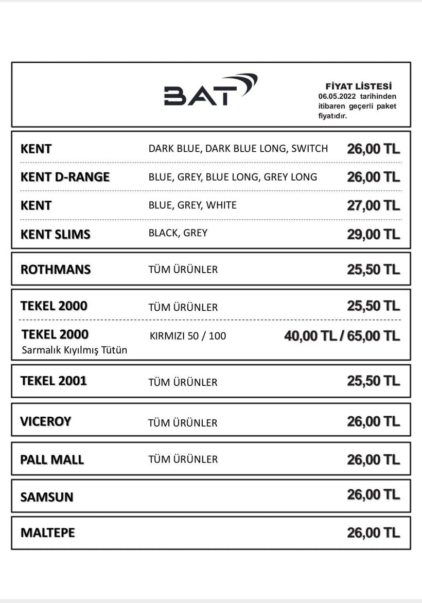 Sigara fiyatları zamlı tam liste! 6 Mayıs 2022 itibariyle geçerli tüm markalar zam yaptı - Resim: 3