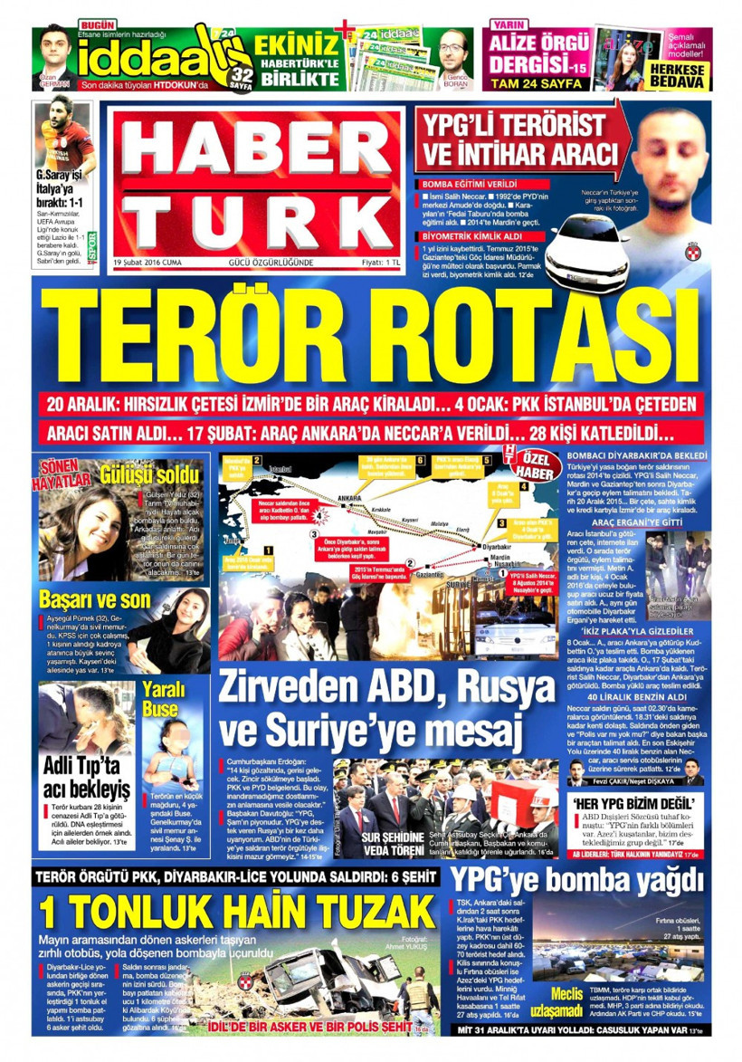 19 Şubat gazete manşetleri Hürriyet - Milliyet ve Star ne yazdı? - Resim: 2