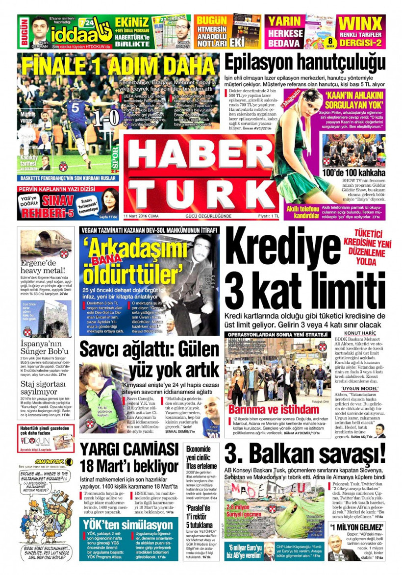Gazete manşetleri Hürriyet - Sabah ve Habertürk ne yazdı? - Resim: 2