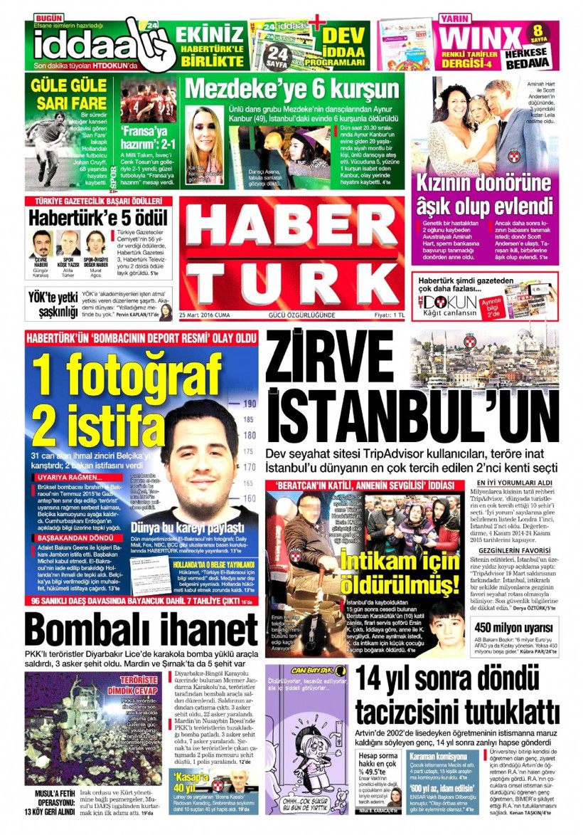 Gazete manşetleri Hürriyet - Milliyet ve Sabah ne yazdı? - Resim: 2