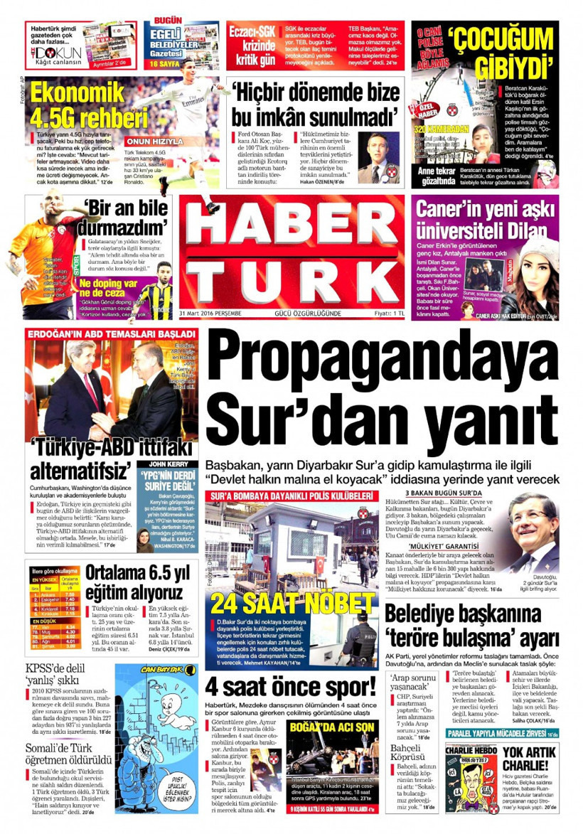 Gazete manşetleri Hürriyet - Milliyet ve Sabah ne yazdı? - Resim: 2