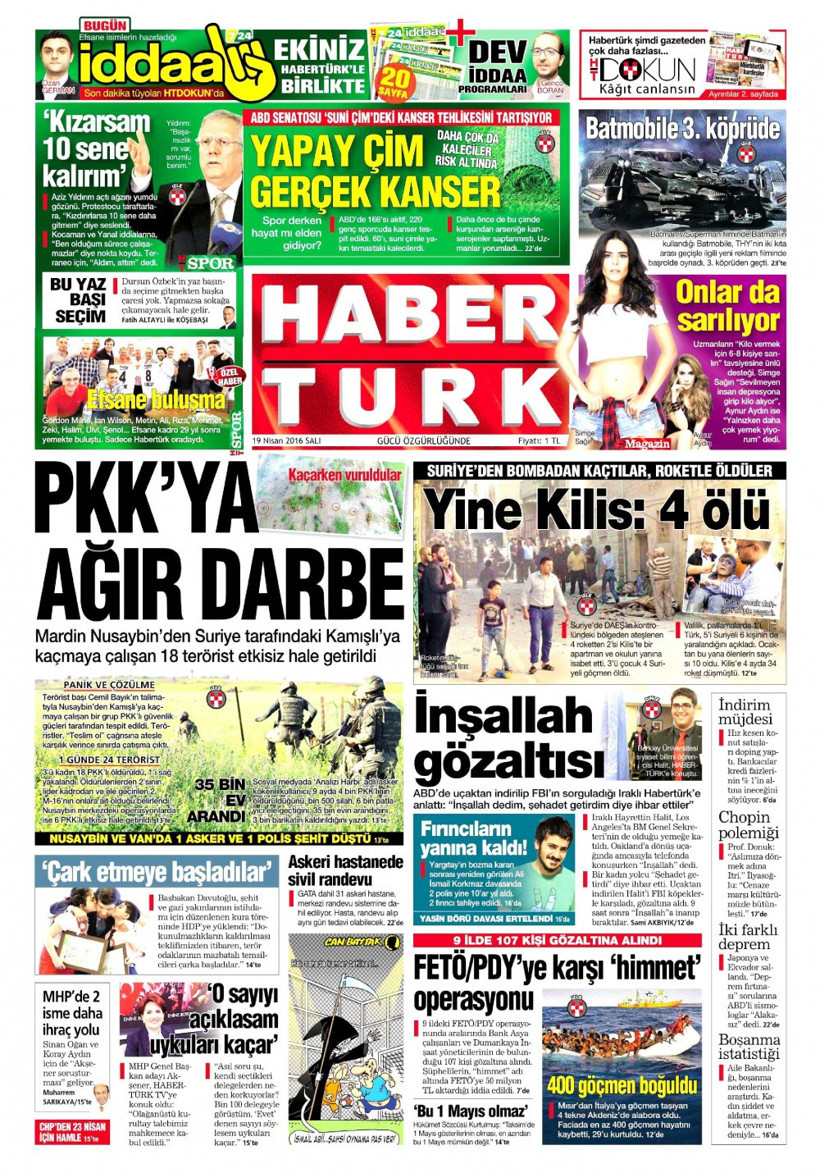 Gazete manşetleri Hürriyet - Habertürk ve Milliyet ne yazdı?  - Resim: 2