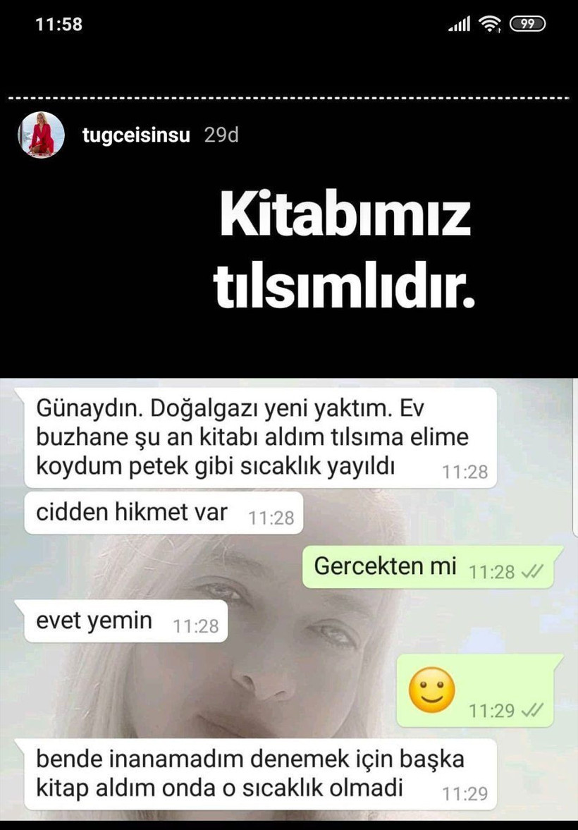 Tuğçe Işınsu tılsımlı kitabıyla para kırıyor! Okuyan kocasını da işini de buluyormuş - Resim: 2