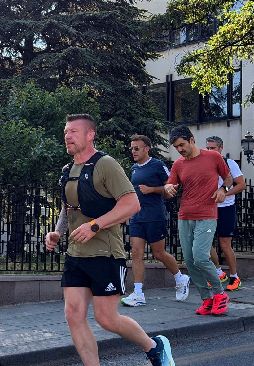 Fransa Cumhurbaşkanı Macron, Ankara'da koşu yaptı - Resim: 1