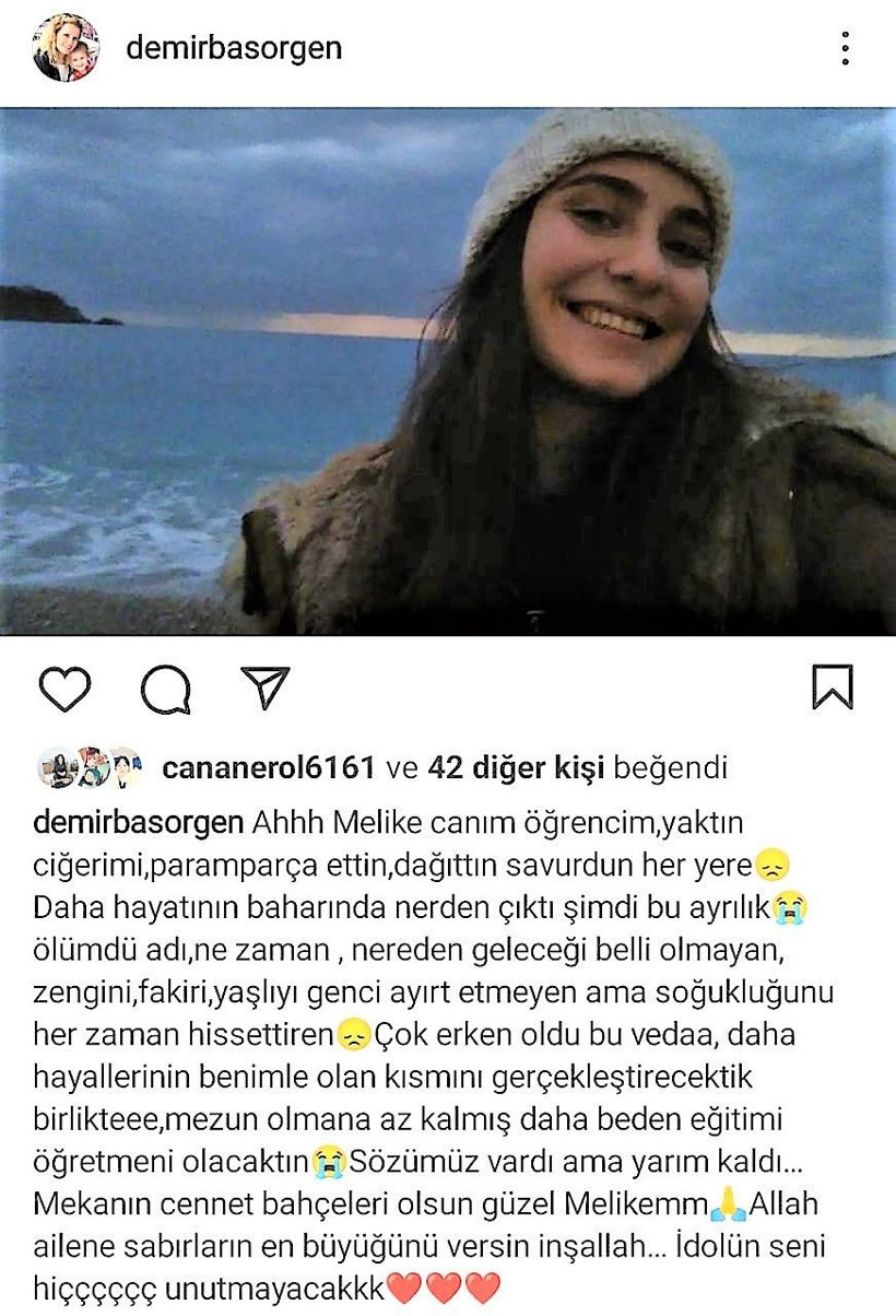 Melike yurt odasında ölü bulundu! Öğretmeninin paylaşımı yürekleri yaktı - Resim: 2