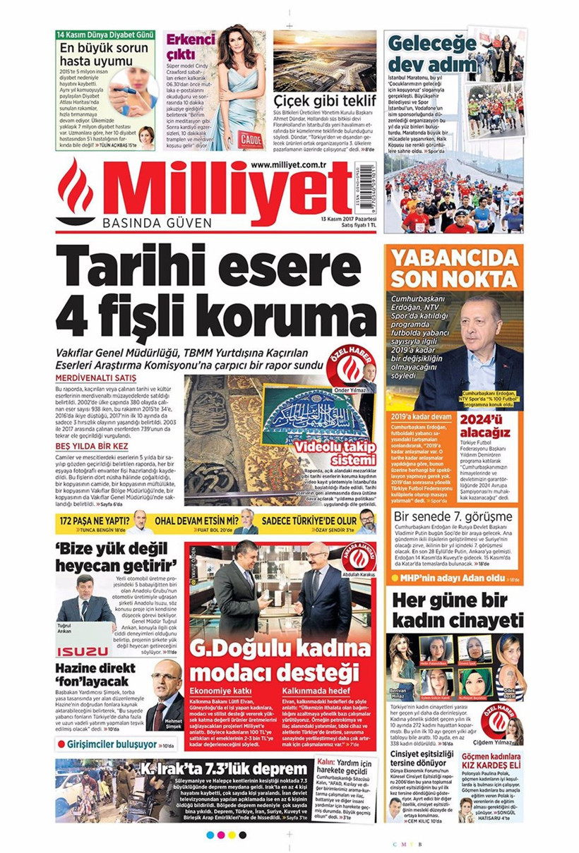 Gazete manşetleri Fanatik - Fotomaç - Sözcü 13 Kasım 2017 - Resim: 4