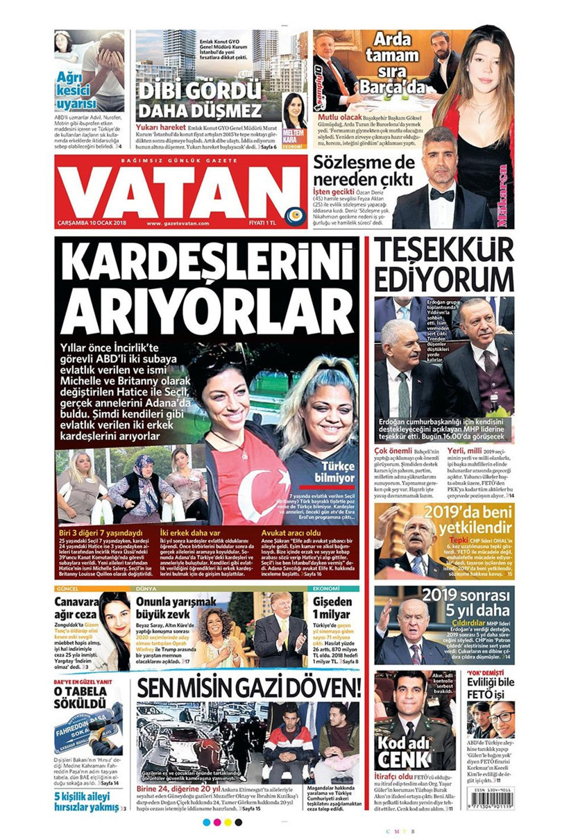 Gazete manşetleri Habertürk - Sözcü - Hürriyet 10 Ocak 2018 - Resim: 4