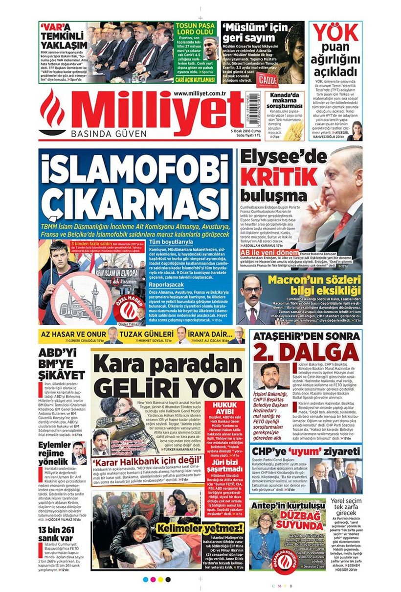 Gazete manşetleri Hürriyet - Fotomaç - Sabah 5 Ocak 2018 - Resim: 2