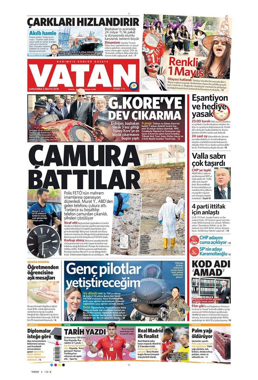 Gazete manşetleri 2 Mayıs 2018 Hürriyet - Sözcü - Habertürk - Resim: 4