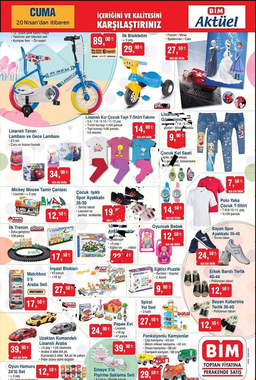BİM 20 Nisan 2018 aktüel indirim listesi yeni kataloğ - Resim: 2