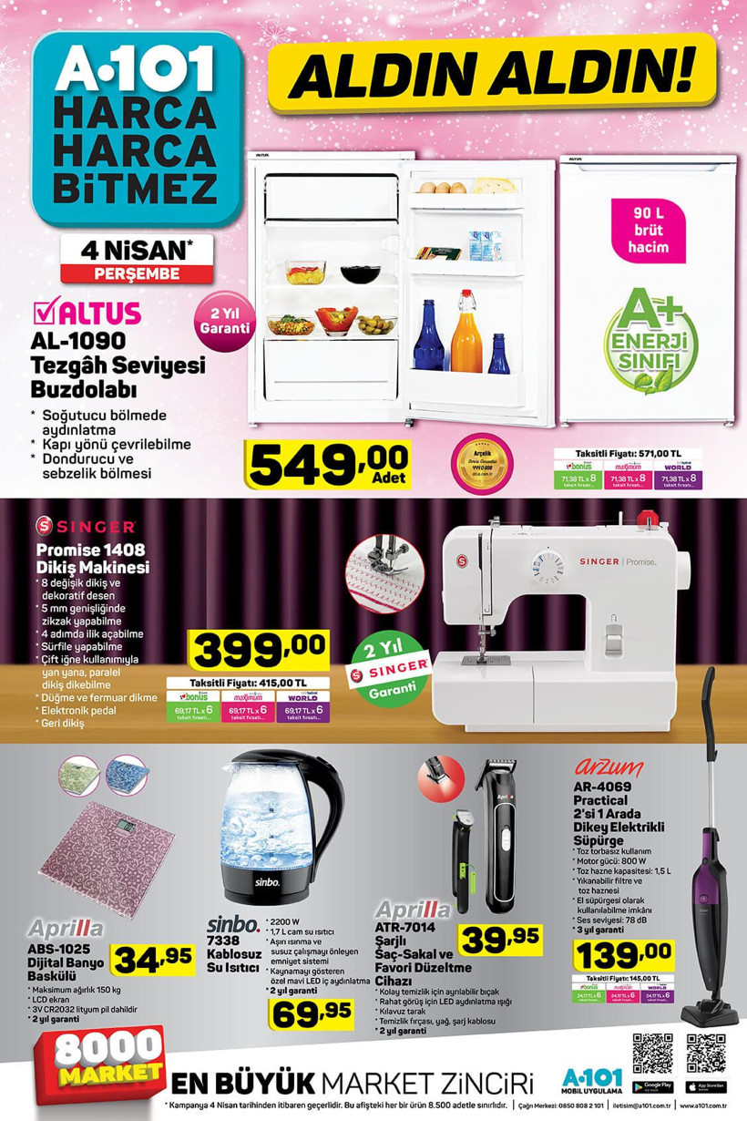 A101'de 'Bahar' indirimi! A101 4 Nisan 2019 aktüel indirimli ürünler kataloğu - Resim: 2