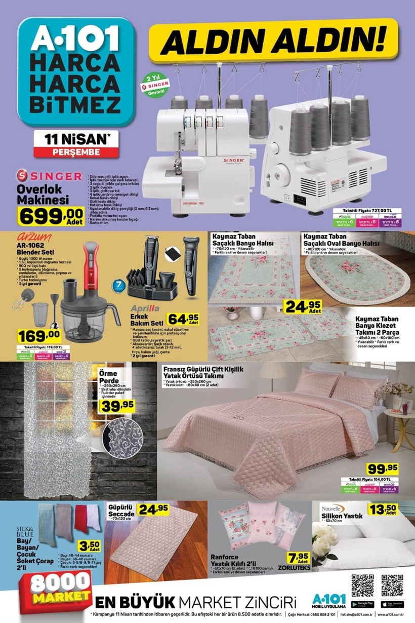 A101 11 Nisan 'Aldın Aldın' aktüel ve indirimli ürünler kataloğu - Resim: 3