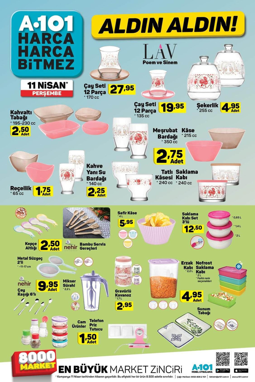 A101 11 Nisan 'Aldın Aldın' aktüel ve indirimli ürünler kataloğu - Resim: 4