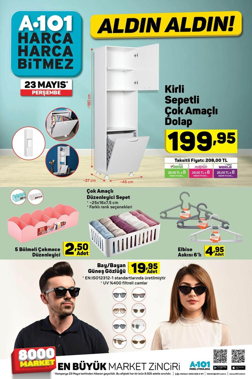 A101'de Ramazan indirimi devam ediyor! İşte A101 23 Mayıs 2019 indirim ve aktüel ürünler kataloğu - Resim: 4