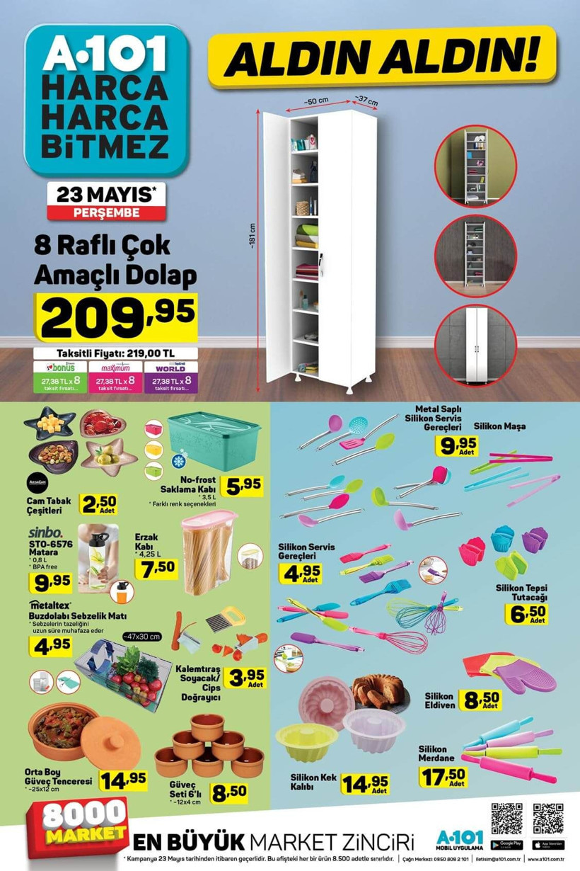 A101'de Ramazan indirimi devam ediyor! İşte A101 23 Mayıs 2019 indirim ve aktüel ürünler kataloğu - Resim: 1
