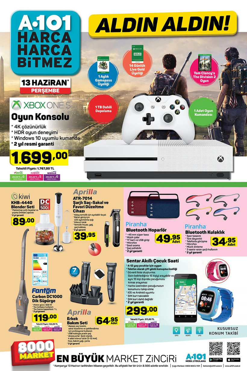 A101'de karne hediyesi ve 'Babalar Günü' fırsat kataloğu İşte A101 13 Haziran 2019 aktüel ve indirimli ürünler kataloğu - Resim: 3