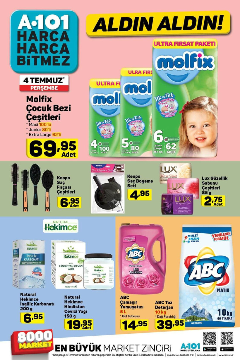 A101'de Temmuz indirimi  A101 4 Temmuz 2019 aktüel ve indirimli ürünler kataloğu... - Resim: 3