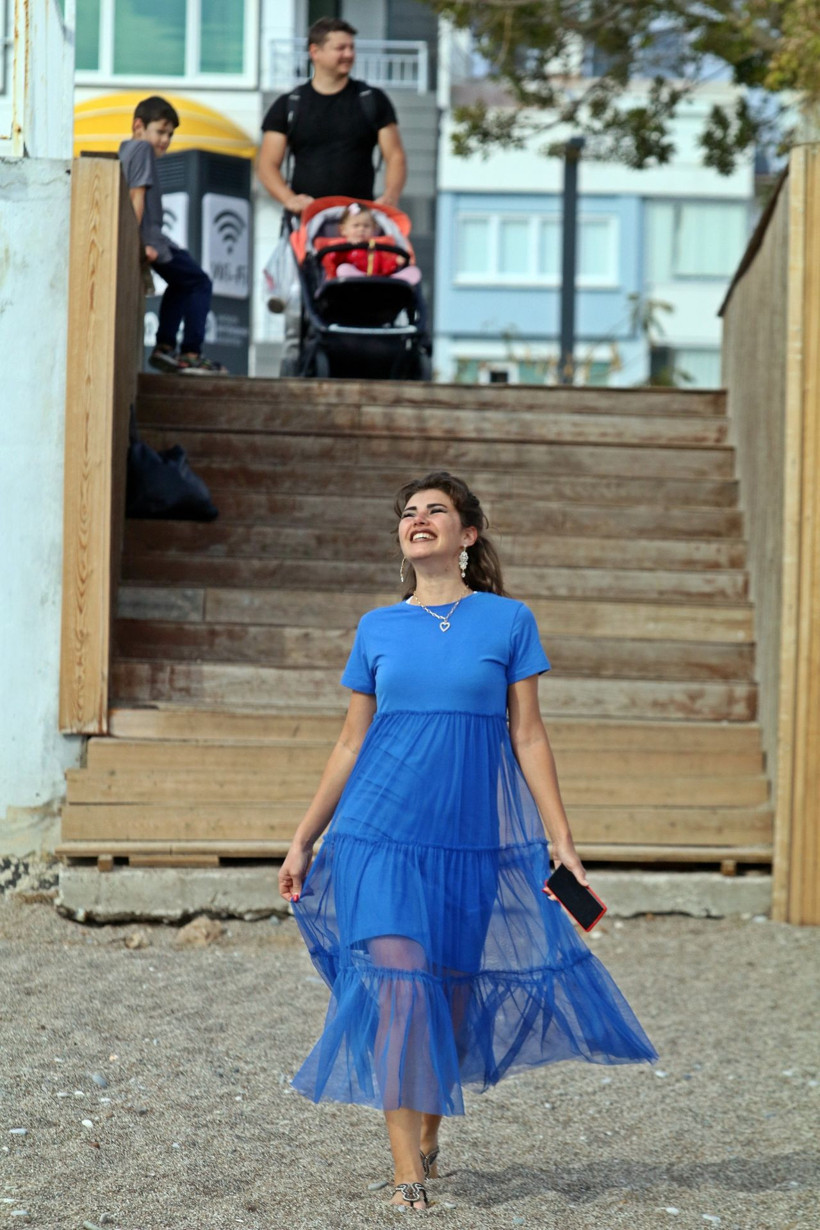 Antalya'da plaj Rus turistlere kaldı! Denizin keyfini çıkardılar - Resim: 1