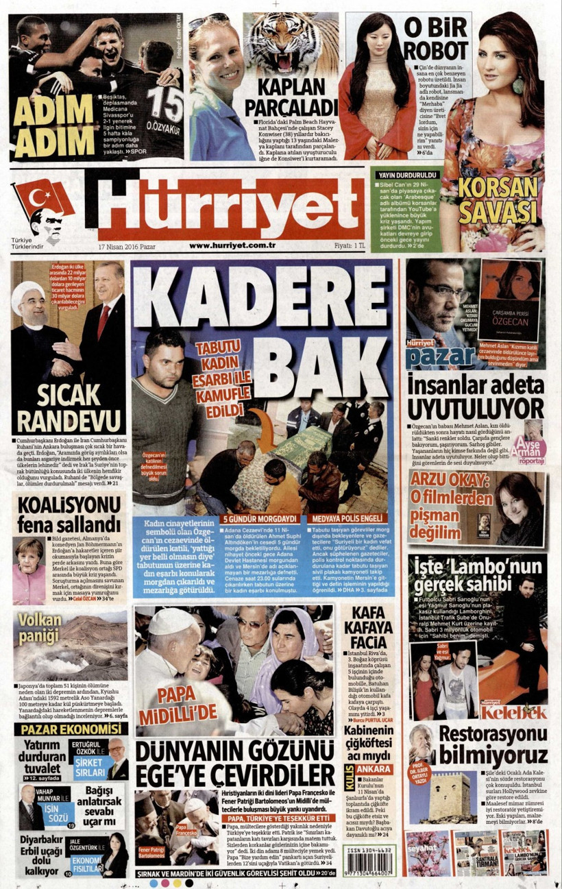 Gazete manşetleri Hürriyet - Habertürk ve Milliyet ne yazdı?  - Resim: 1