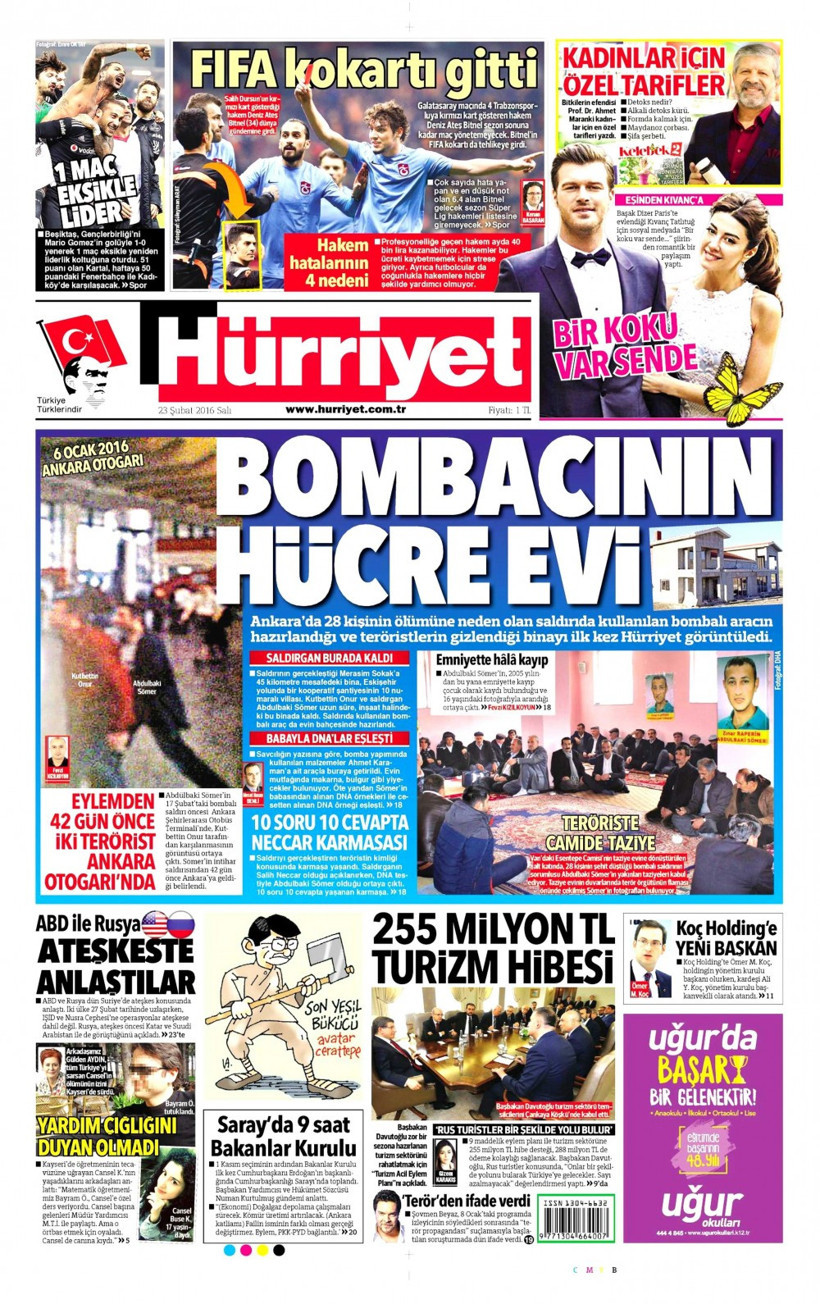 Gazete manşetleri Hürriyet - Milliyet ve Sözcü ne yazdı? - Resim: 1