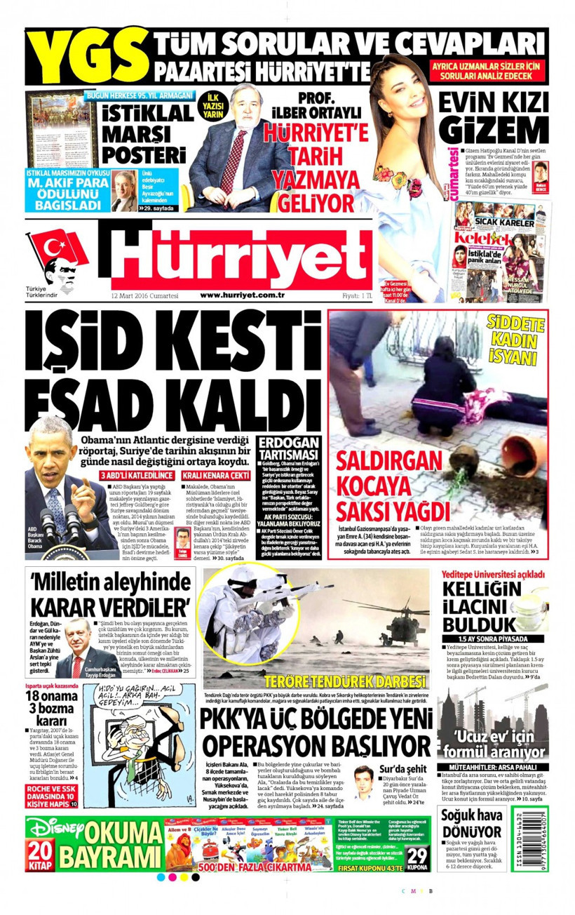 Gazete manşetleri Hürriyet - Sabah ve Habertürk ne yazdı? - Resim: 1