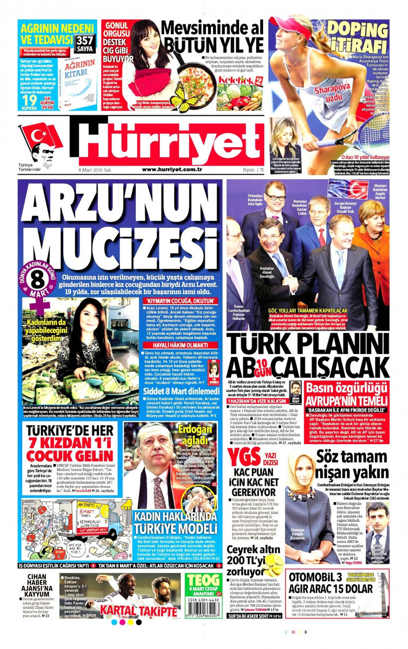 Gazete manşetleri Hürriyet - Milliyet ve Sabah ne yazdı? - Resim: 1