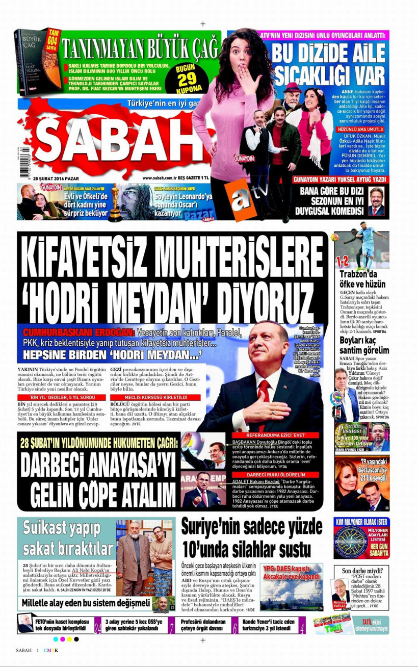 Gazete manşetleri Hürriyet - Milliyet ve Sabah ne yazdı? - Resim: 4