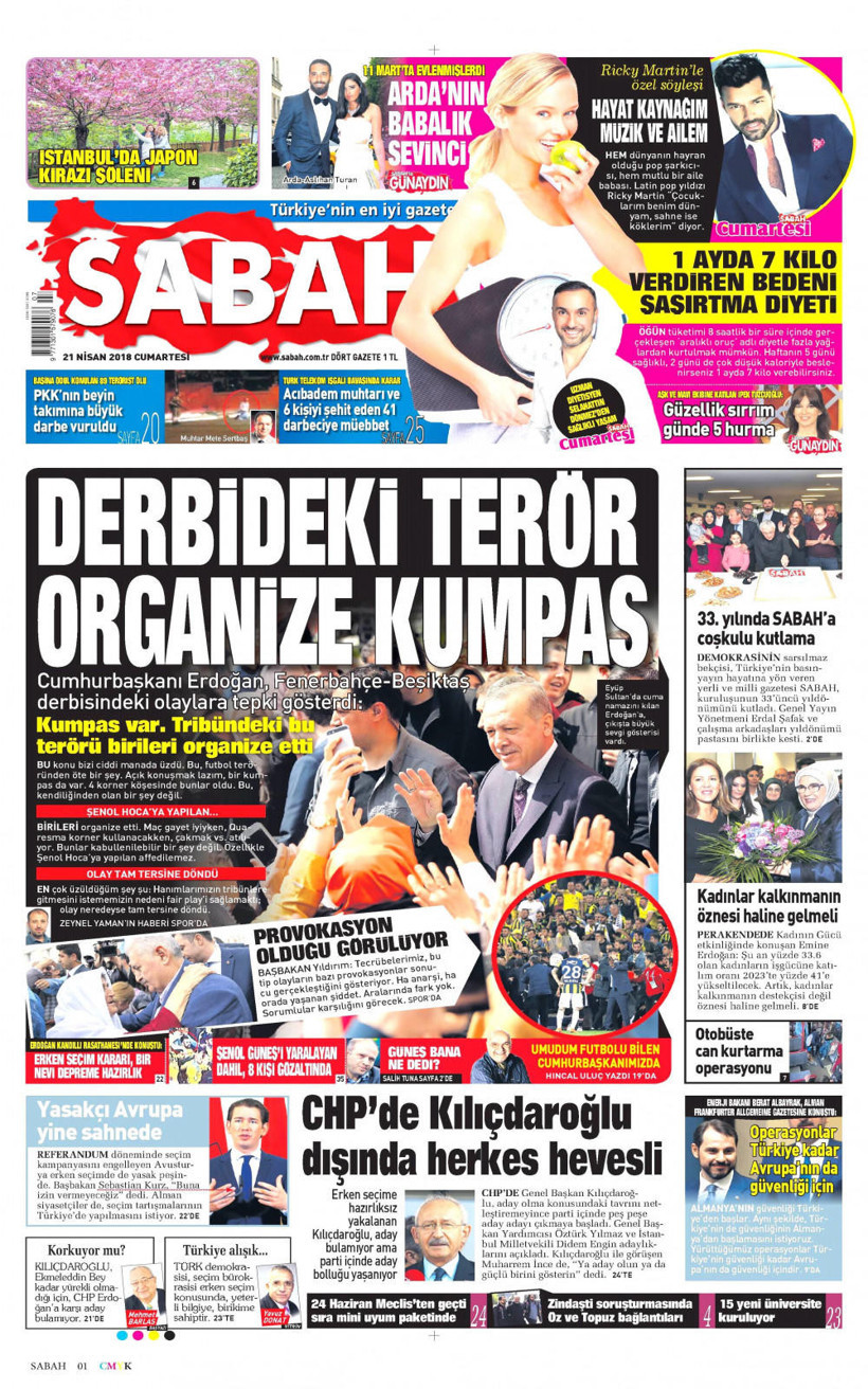 21 Nisan 2018 Cumartesi gazete manşetlerinde neler var - Resim: 2